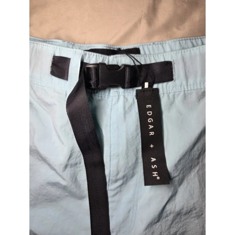 Edgar Ash Robin's‎ Egg Blue Swim Board Shorts XL Not Lined NWT